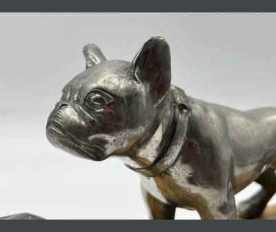 Encrier art déco, Bouledogue, Bulldog