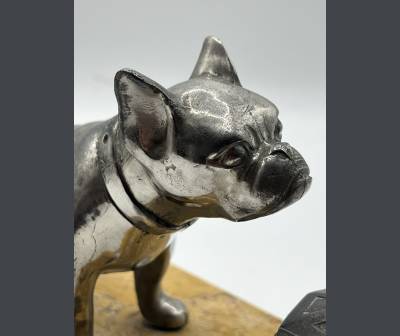 Encrier art déco, Bouledogue, Bulldog