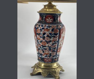 Pair of Imari Porcelain lamps, Nineteenth Century Period