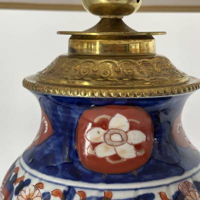 Pair of Imari Porcelain lamps, Nineteenth Century Period