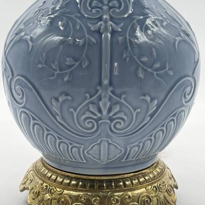 Paire De Lampes En Porcelaine. Epoque Fin XIXè Siècle