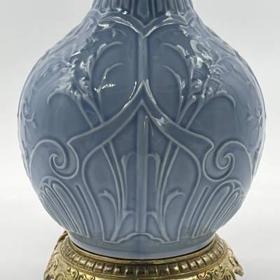 Paire De Lampes En Porcelaine. Epoque Fin XIXè Siècle