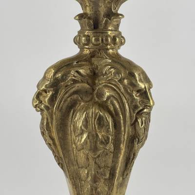 Torch Mounted In A Lamp, In Gilded Bronze. Regency style.